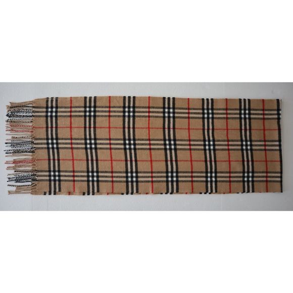 Burberry London Women's Bright Cobalt Classic Check Cashmere Scarf - Picture 3 of 6